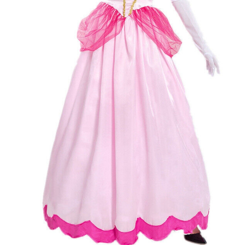 CLASSIC Princess Satiny Halloween Costume Maxi Dress NWT - Picture 5 of 13